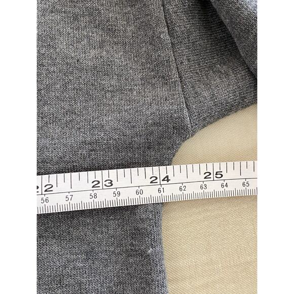 Karen Kane Long Sleeve Gray Pullover Top w/ Front Denim Pocket Sz L Cotton Blend - Picture 10 of 11